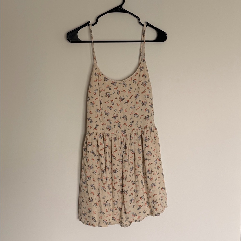 Floral Print Spaghetti Strap Romper